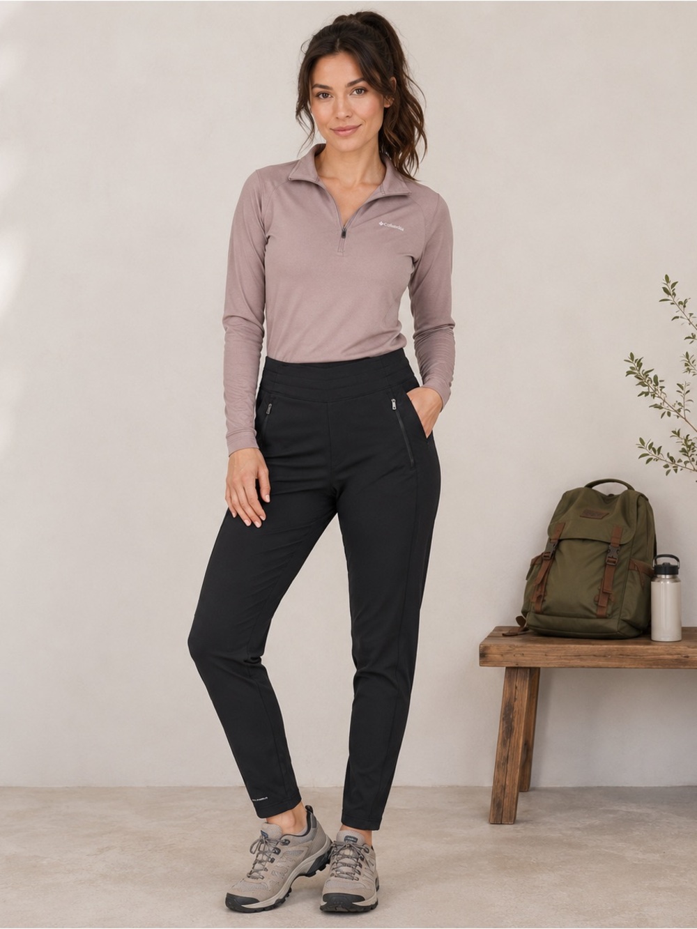 NWT Columbia Claudia Ridge Hiking Pants Women’s Small Black Omni-Shield Outdoor